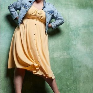 Torrid Yellow Dress Size 2